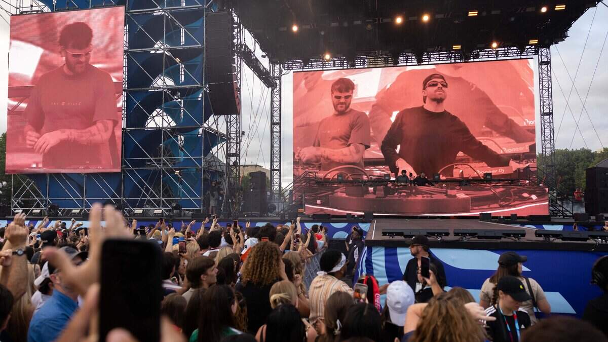 Members of the crowd sing along to the song during the FIFA Fan Fest Chainsmokers concert at Fan Fest on Sunday, June 21, 2026.