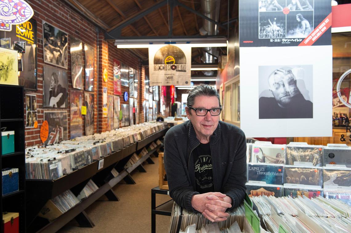 “It could be worse. I could’ve been hit by a truck,” said Dan Phillips owns of Vinyl Renaissance & Audio in downtown Overland Park. He began selling records and CDs online 20 years ago, but until recently, most of his business was walk-in customers, who have disappeared since the stay-at-home order.