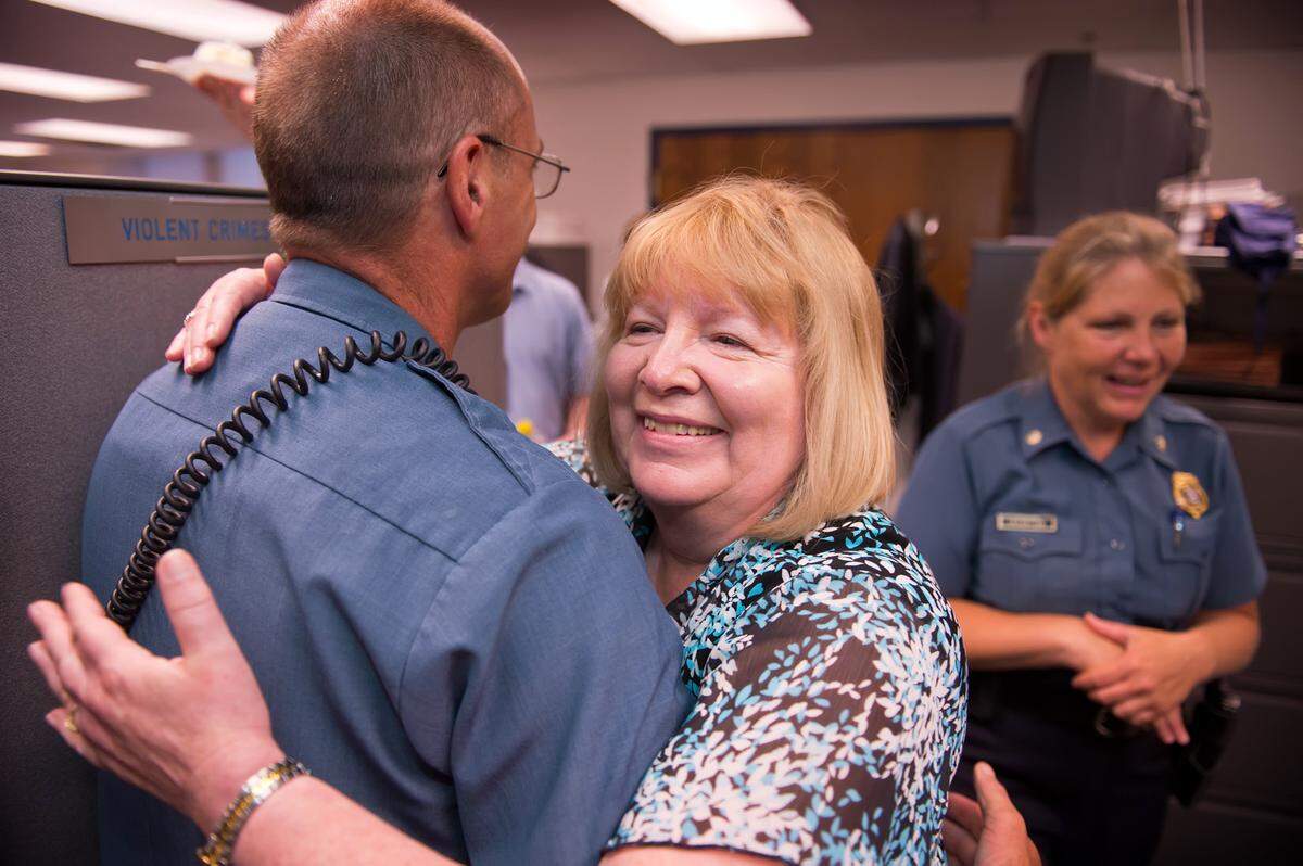 Janna Eikel, center, a former detective with the Kansas City Police Department, helped link DNA evidence from a series of Westport rapes in 1985 and 1986 to Gary Jackman.