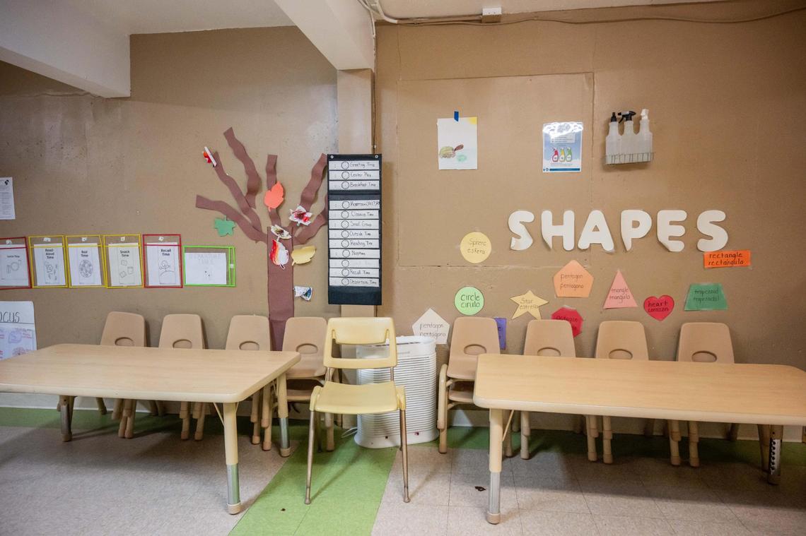 A pre-school classroom at The Rock at Stony Point Learning Center.