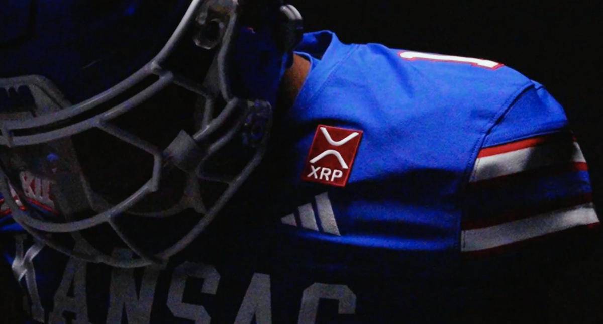 The KU football team will join other Kansas Jayhawks athletic programs in wearing an XRP Cryptocurrency patch starting in the 2026 season.