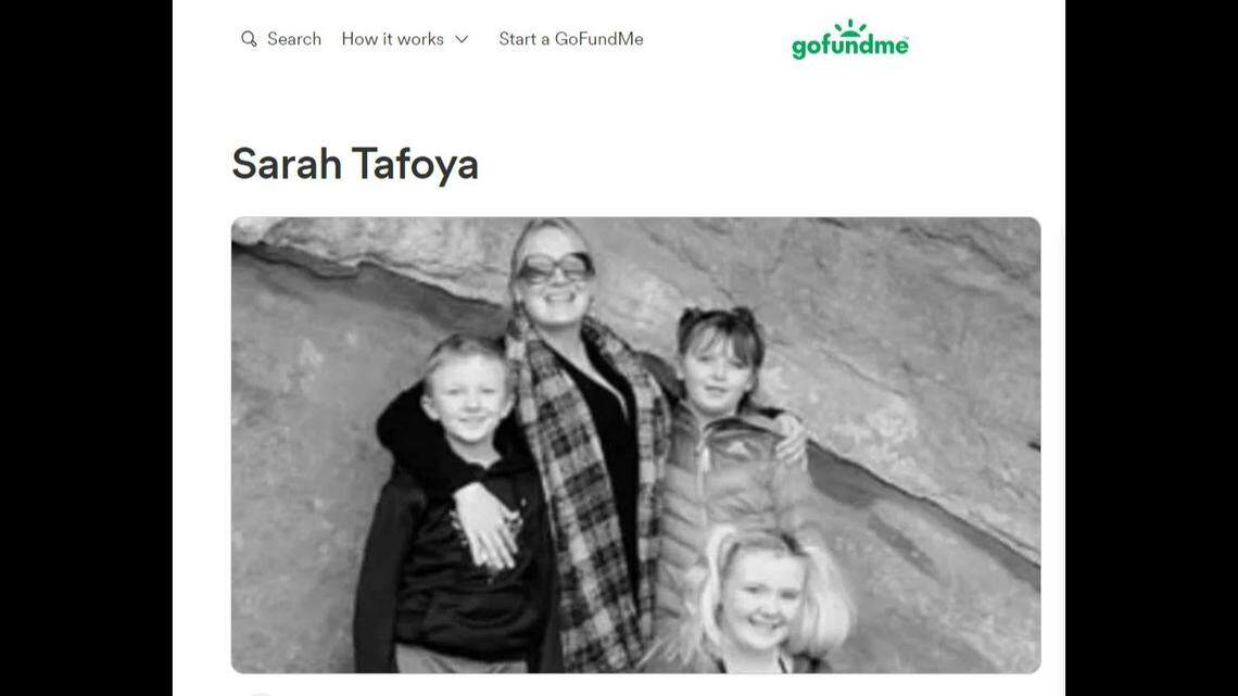 Loved ones of Sarah Tafoya, 37, of Sterling, Colorado, who was found dead in the Kansas City metro, set up a GoFundMe for the mother of four.