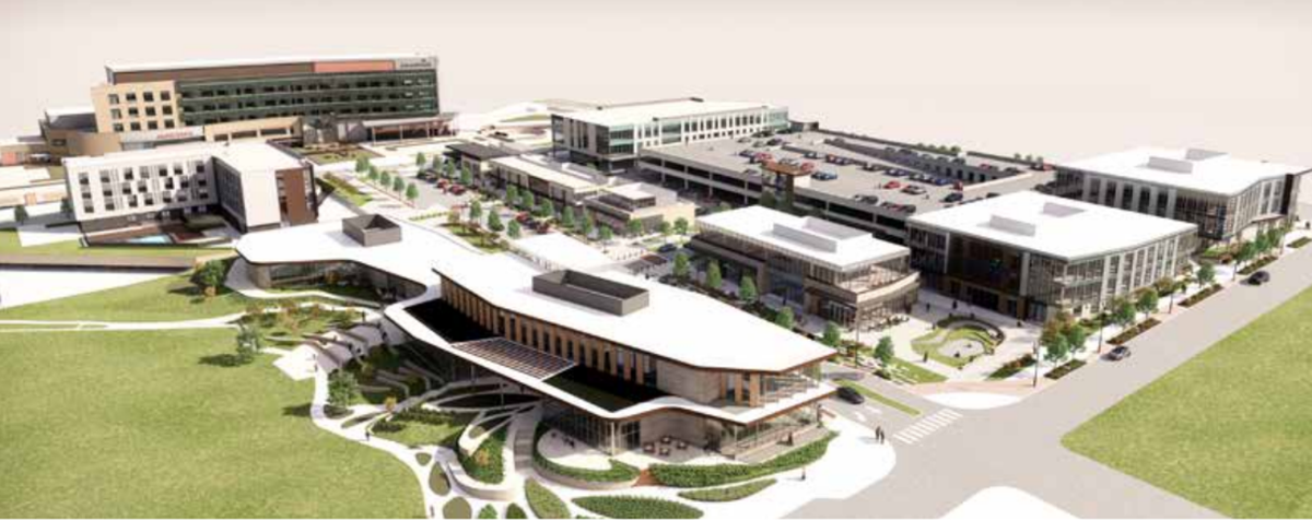AdventHealth’s new campus will be built near on 86th Street and Renner Road, near Copaken Brooks’ other Lenexa project, Restaurant Row.