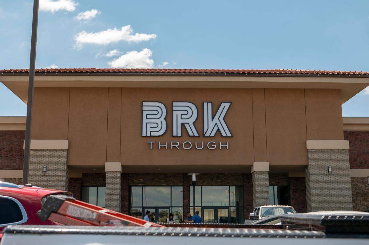 Brkthrough entertainment center, under construction in Corbin Park in Overland Park, will have 40 interactive game rooms.