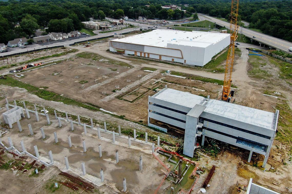 The coronavirus pandemic put a stop to construction on the Mission Gateway project at Johnson Drive and Shawnee Mission Parkway in Johnson County.
