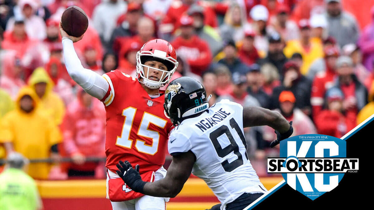 Patrick Mahomes sprained his left ankle during the Sept. 8 game against the Jacksonville Jaguars, but says it's healthy.