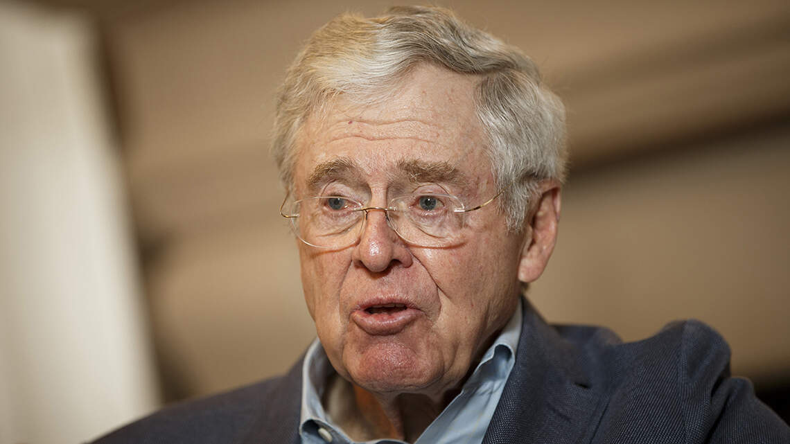 Kansas billionaire Charles Koch tells WSJ he regrets causing political division