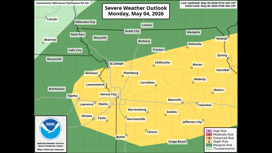 Evening thunderstorms may turn severe in KC; large hail could come first