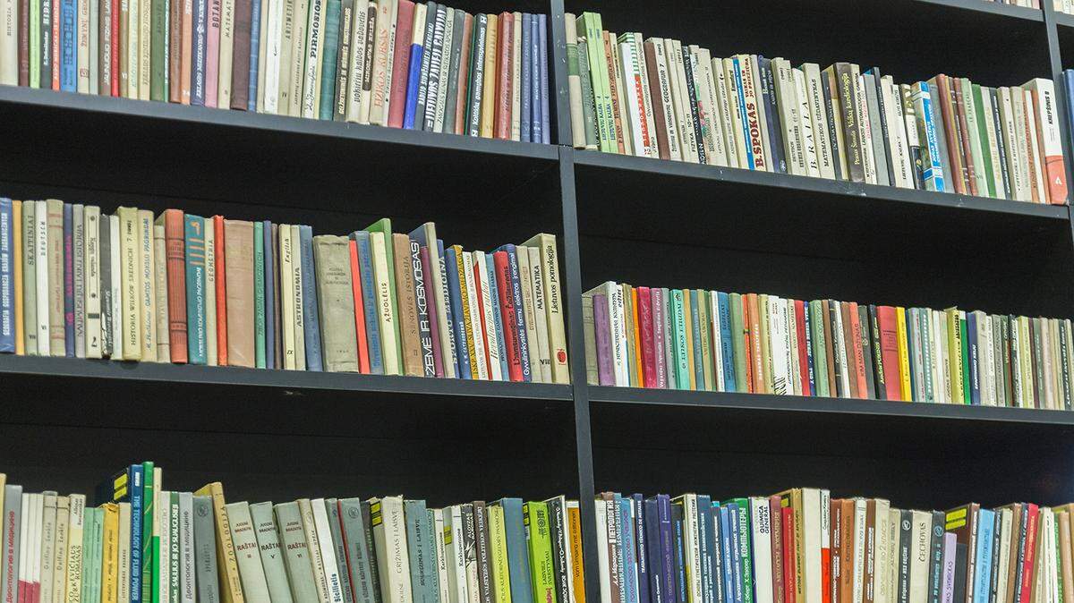 VILNIUS, LITHUANIA - APRIL 2018 - Bookshelves in the library with a huge number of books. Front view. Blurred effect Getty Images | Royalty Free