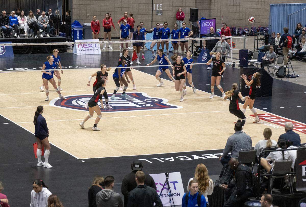 Game action was underway at The Triple Crown NIT at Bartle Hall at the Kansas City Convention Center on Sunday, Feb. 15, 2026.