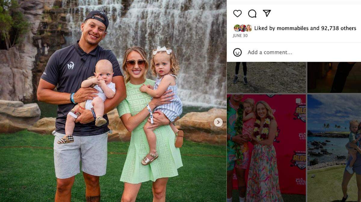 The 8-month-old son of Kansas City Chiefs quarterback Patrick Mahomes and his wife, Brittany Mahomes, the co-owner of the Kansas City Current soccer team, had a “scary” incident with peanuts this week. The Mahomes’ oldest child, Sterling, is 2.