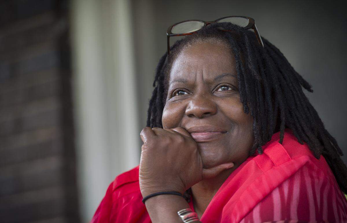 Saundra Newsom of Kansas City, Kan., talked about her son, Doniel Quinn, 21, who was one of two men murdered on April 15, 1994, while they sat in a car in the 3000 block of Hutchings Street in Kansas City, Kan. “There was no interest in getting the right guy, their <KCK Police> only interest was in getting a guy,” said Newsom referring to the Kansas City, Kan., Police Department’s arrest of Lamonte McIntyre, a 17-year-old, who was convicted of the double homicide, despite having an alibi. McIntyre, who was 18 at the time of the trial, has been incarcerated in Kansas for 22 years and a new motion and evidence calls for his exoneration.