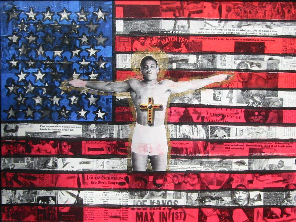 Pellom McDaniels IIIs Save Us Joe Louis is on display through March 3.