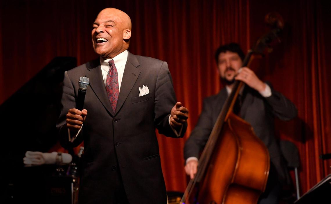 In addition to the music and dancing, Lonnie McFadden tells stories about jazz.