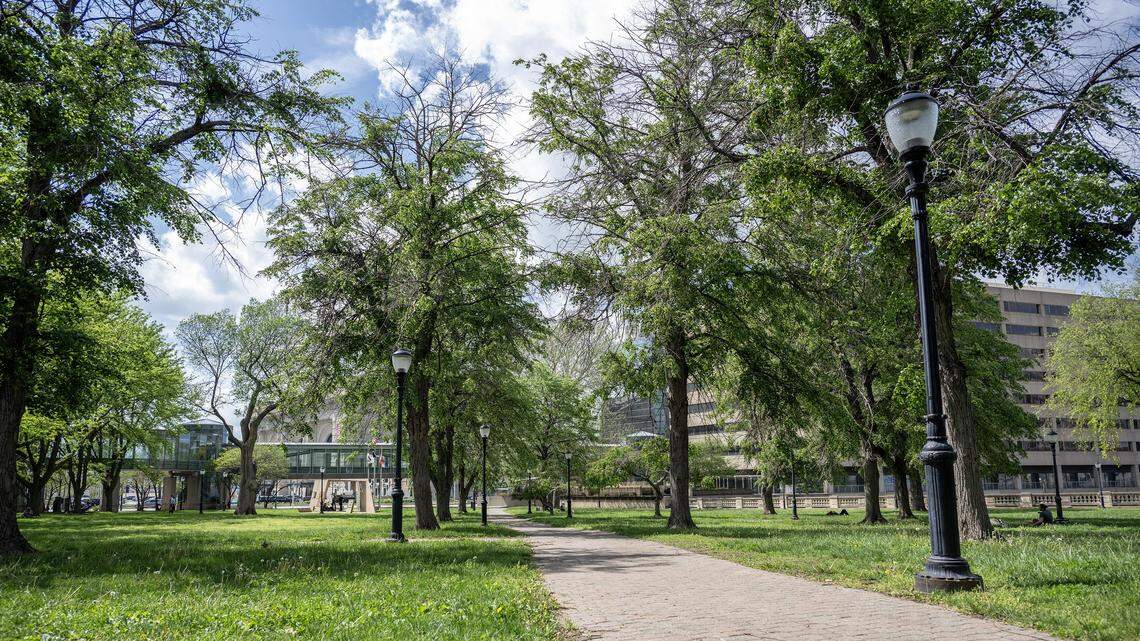 Washington Square Park is pictured on Wednesday, April 15, 2026, in Kansas City.