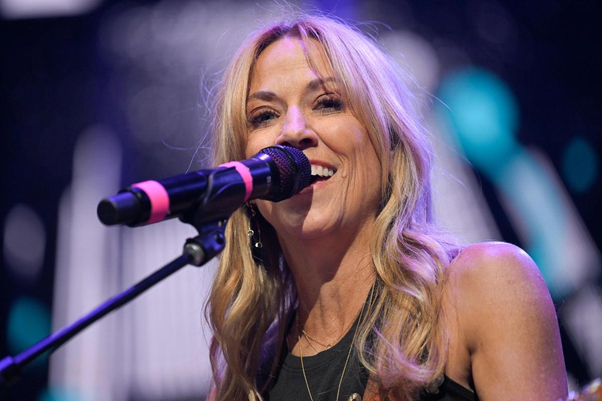 Sheryl Crow, a native of Kennett in southeast Missouri, told the crowd she always wanted to come to Big Slick. So, she said, she invited herself. She performed three of her hits Saturday night.