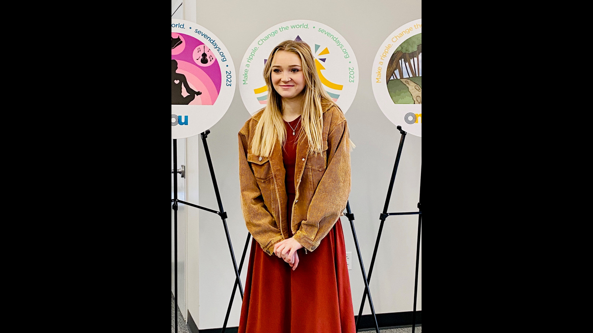 Chloe Christensen, a high school senior at Lee’s Summit North High School, earned a scholarship competition themed “Make a Ripple, Change the World” for her work with the nonprofit Soles4Souls.