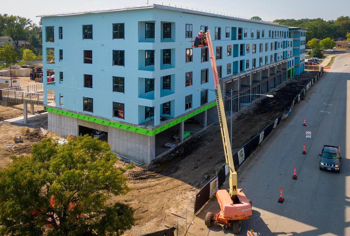Construction of The Residence on Rock Creek, which will soon be re-branded as The Lanes at Mission Bowl apartments, is expected to be complete by the end of April 2024.