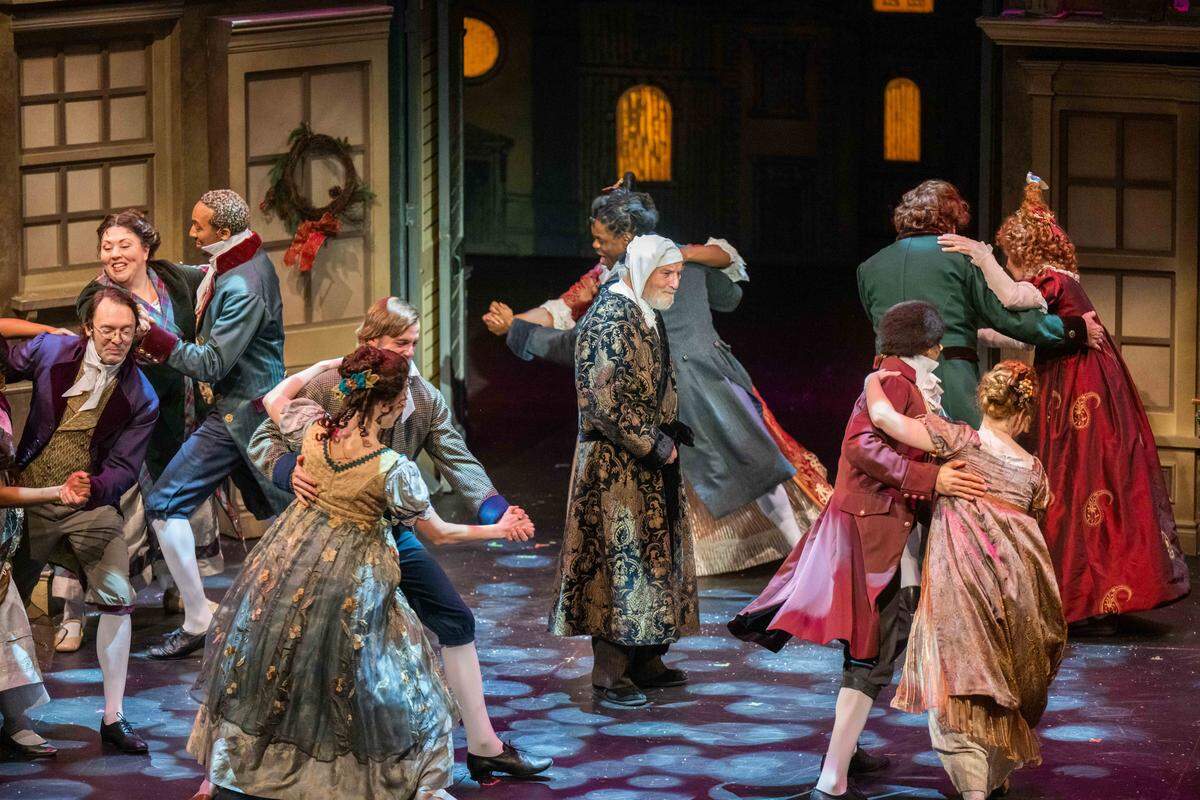 Gary Neal Johnson plays Scrooge, the main character in Kansas City Repertory Theatre's rendition of the iconic Charles Dickens story, “A Christmas Carol,” on Friday, December 19, 2025. Johnson is retiring following this year's run of shows, after playing the character for the last 24 years.