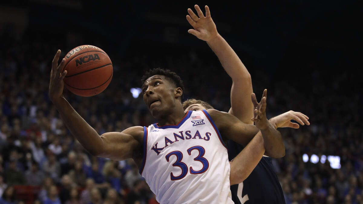 Kansas freshman forward David McCormack