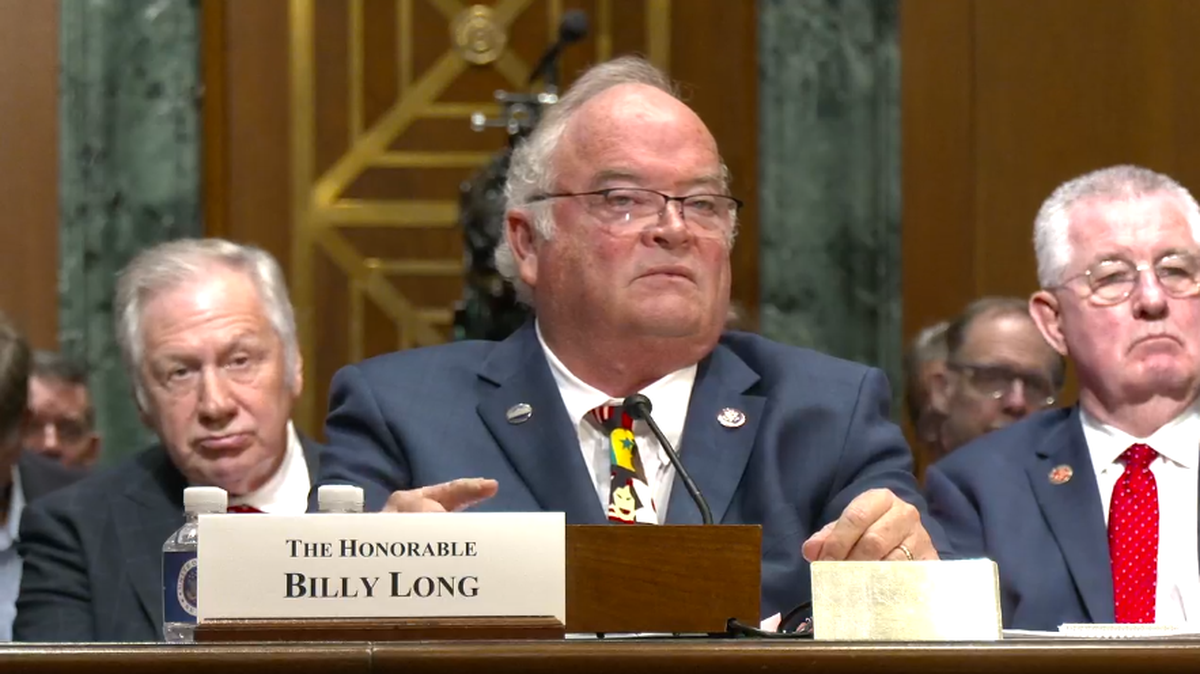 Billy Long, President Donald Trump’s nominee to lead the IRS, at his Senate confirmation hearing.