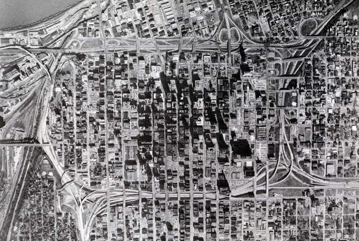 Aerial image of Kansas City’s Downtown Loop, n.d. 