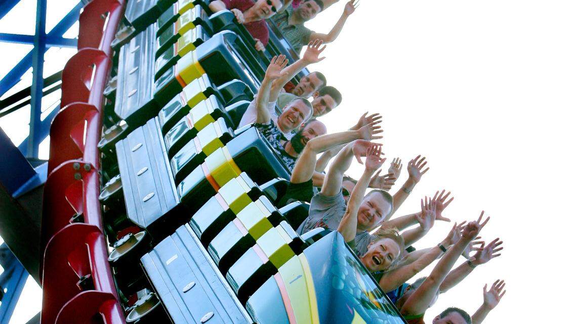 The Mamba roller coaster at Worlds of Fun.