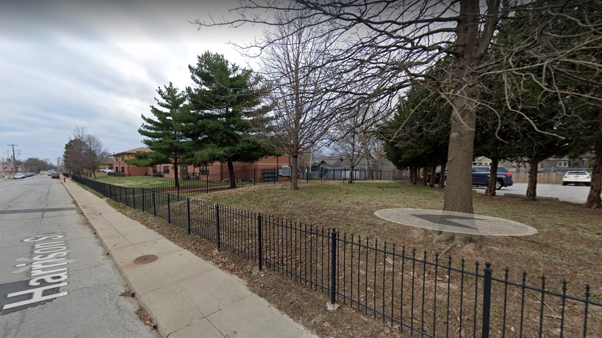 A person of interest was detained after a man was found dead Thursday morning in the 3000 block of Harrison Street. This Google Maps Street View image shows the area.