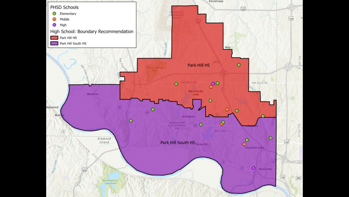 Park Hill School District high school boundaries for the 2025-2026 school year.