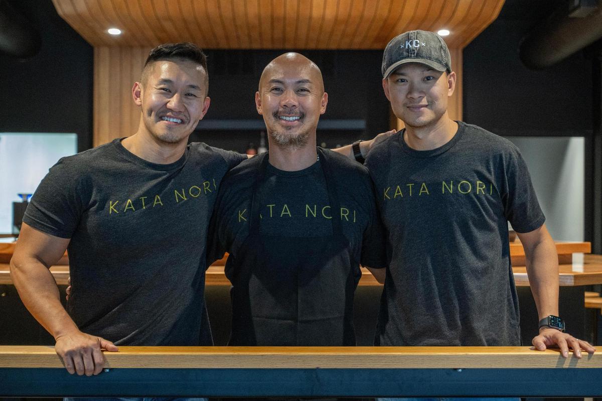 Kata Nori co-owner Kyung Kim, left, head chef Anh Pham, and co-owner Nam Phan.