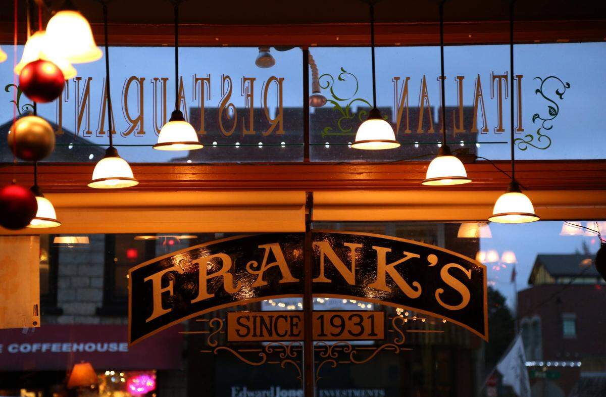 Frank’s Italian Restaurant had been open on and off since 1931.