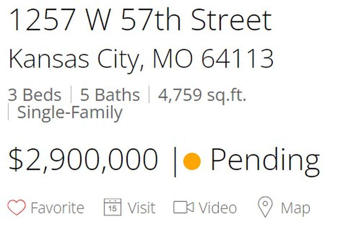 The house is now marked as pending.