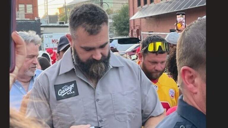 Here is the Big Slick video of young Chiefs fan that brought Jason Kelce to tears
