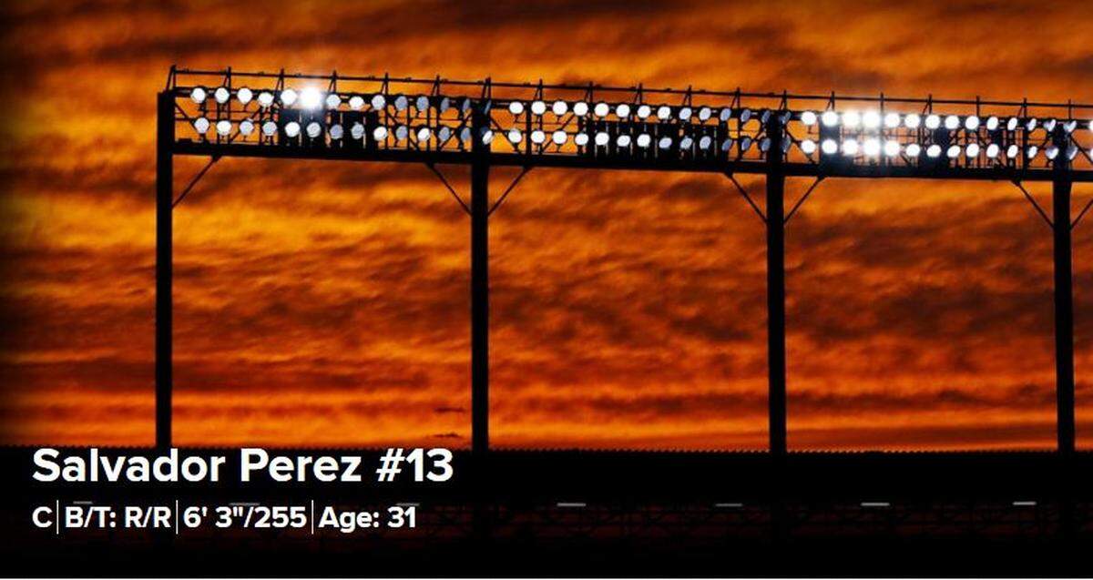 This is Salvador Perez’s page on the Royals website.