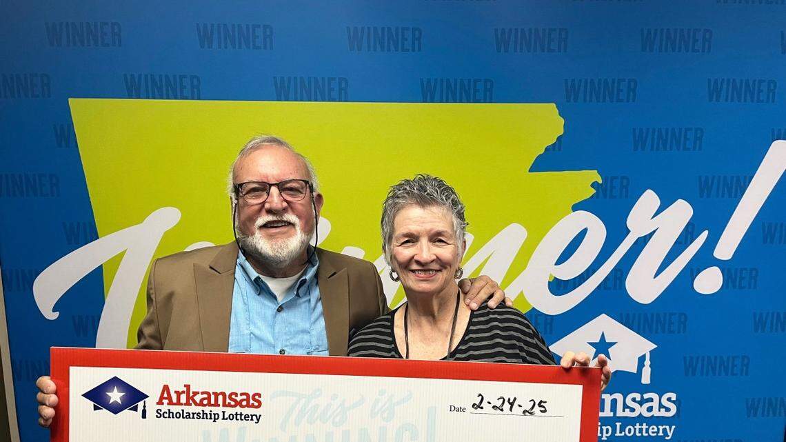 A husband gave his wife an Arkansas lottery ticket on Valentine’s Day. The results were an even sweeter surprise.