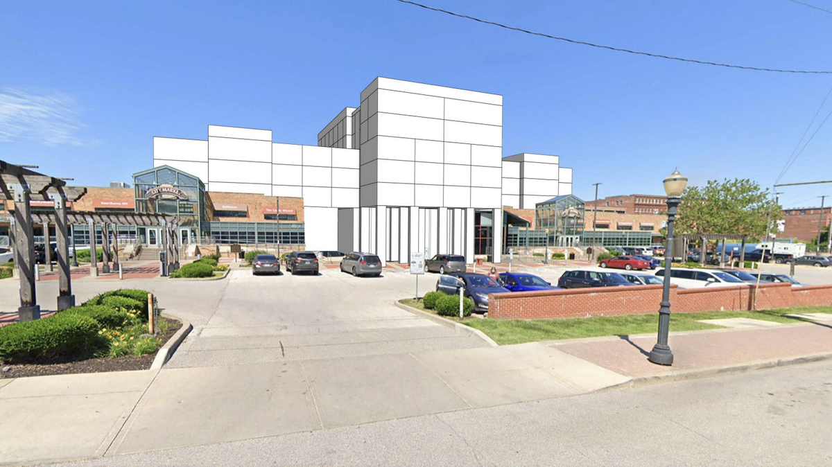 The City Market Oversight Committee has put out a call for proposals from developers to redevelop the Arabia Steamboat Museum site into a hotel and retail space. A preliminary rendering shows a vision for how to transform the site. Developer proposals are due early next year.