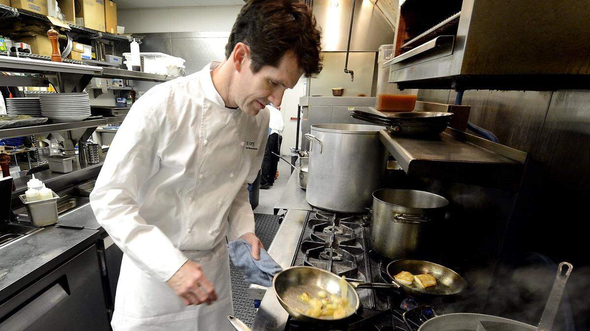 Chef Carl Thorne-Thomsen of Story restaurant in Prairie Village.