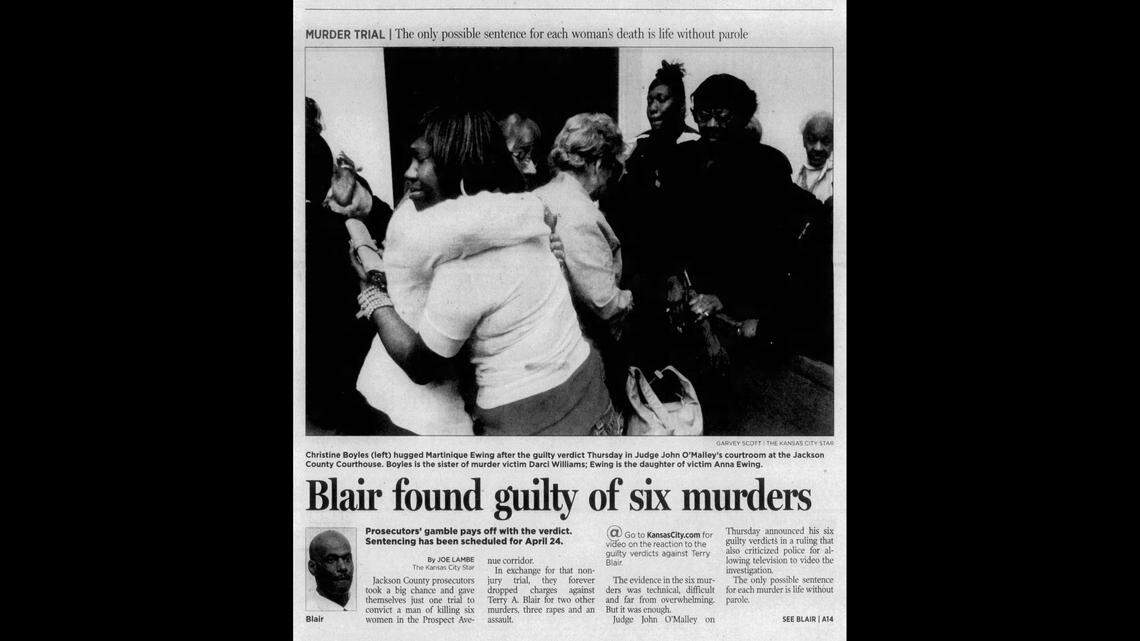 The March 28, 2008, edition of The Kansas City Star covered the verdict in the Terry Blair trial.