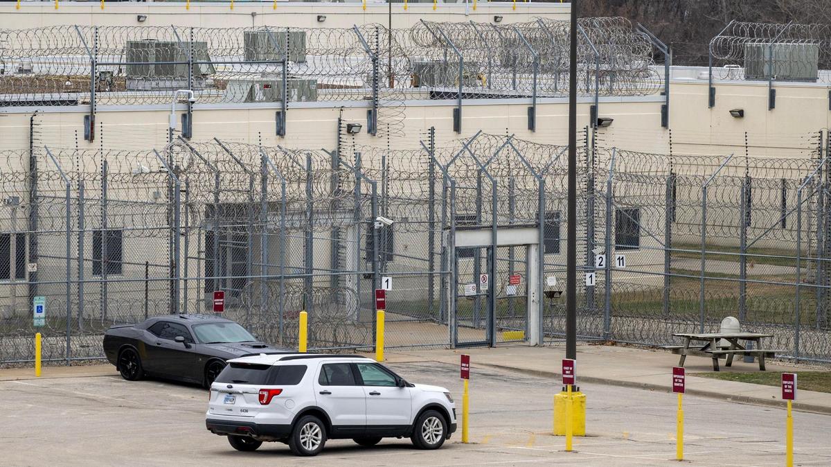 CoreCivic Midwest Regional Reception Center, formerly Leavenworth Detention Center, at 100 Hwy Terrace is seen on Monday, March 3, 2025, in Leavenworth, Kansas.