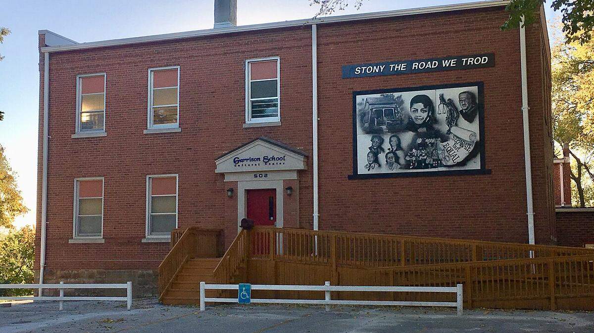 The historic Garrison School is where Black children in Liberty attended school up to the 10th Grade before the Brown v. Board of Education desegregation decision allowed Black students to attend what had been all-white schools. The old school, now a museum and community space, is filled with history.