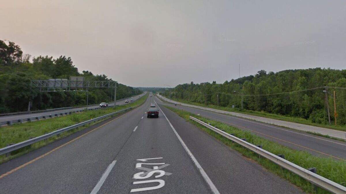 A pedestrian was struck and killed by a vehicle Saturday on Bruce R. Watkins Drive near Bannister Road. This Google Maps Street View image was taken in the area in June 2015.