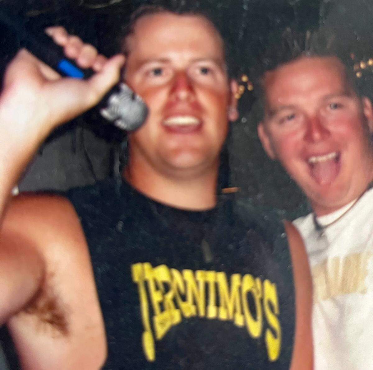 Conductor Andrew Reed, left, died in 2009 when the train he was on smashed into rail cars parked in a rail yard in Bettendorf, Iowa.