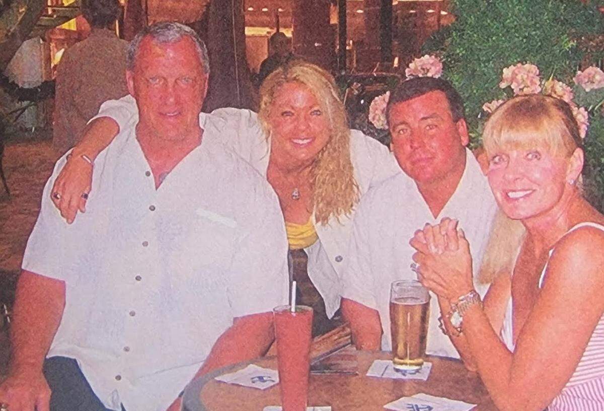 Ed Lothamer, who played eight seasons with the Kansas City Chiefs, poses with family in this undated photo.