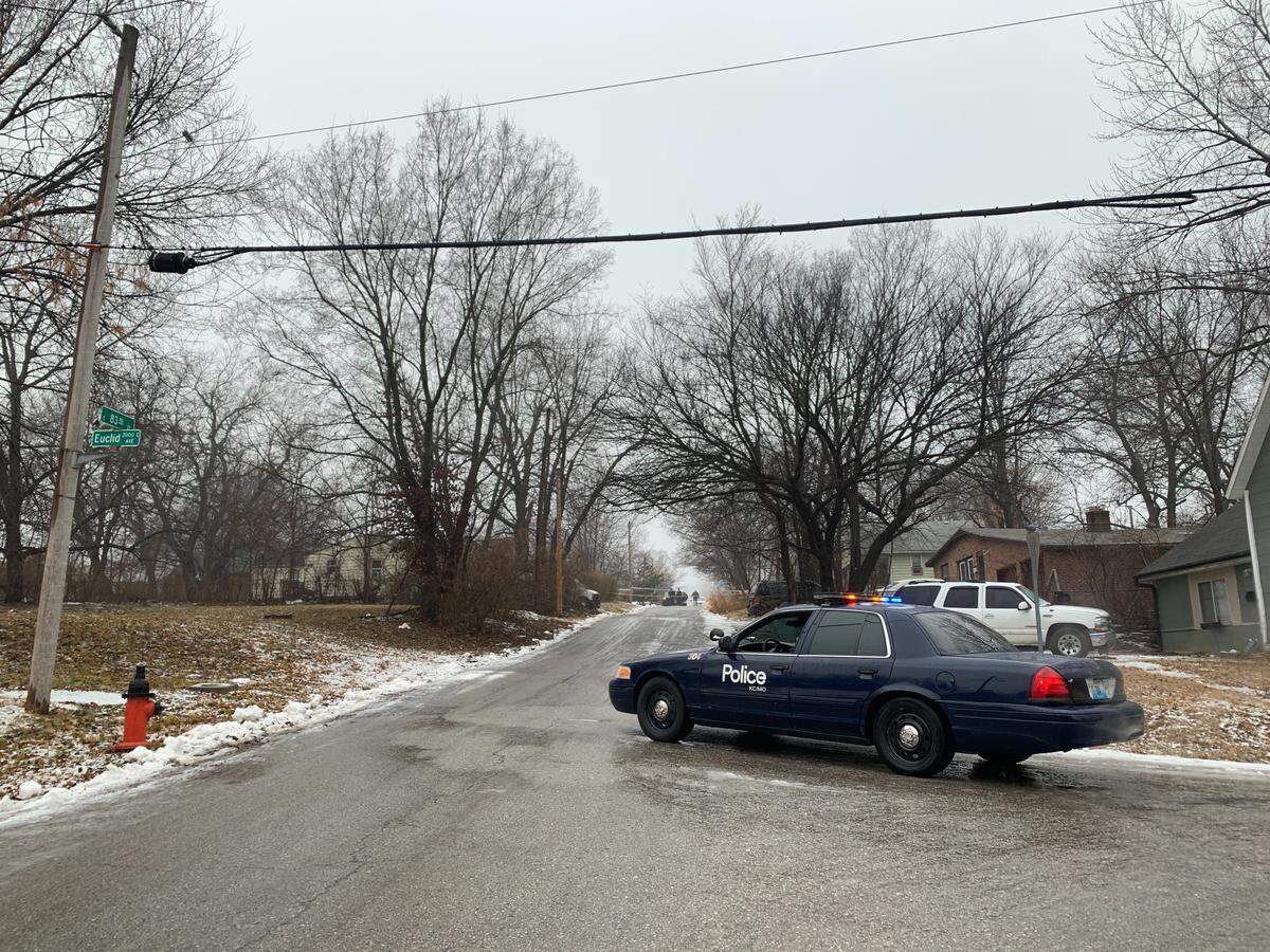 Police investigated a homicide Thursday morning after a homeowner said he shot and killed a person outside his house near 83rd Street and The Paseo.