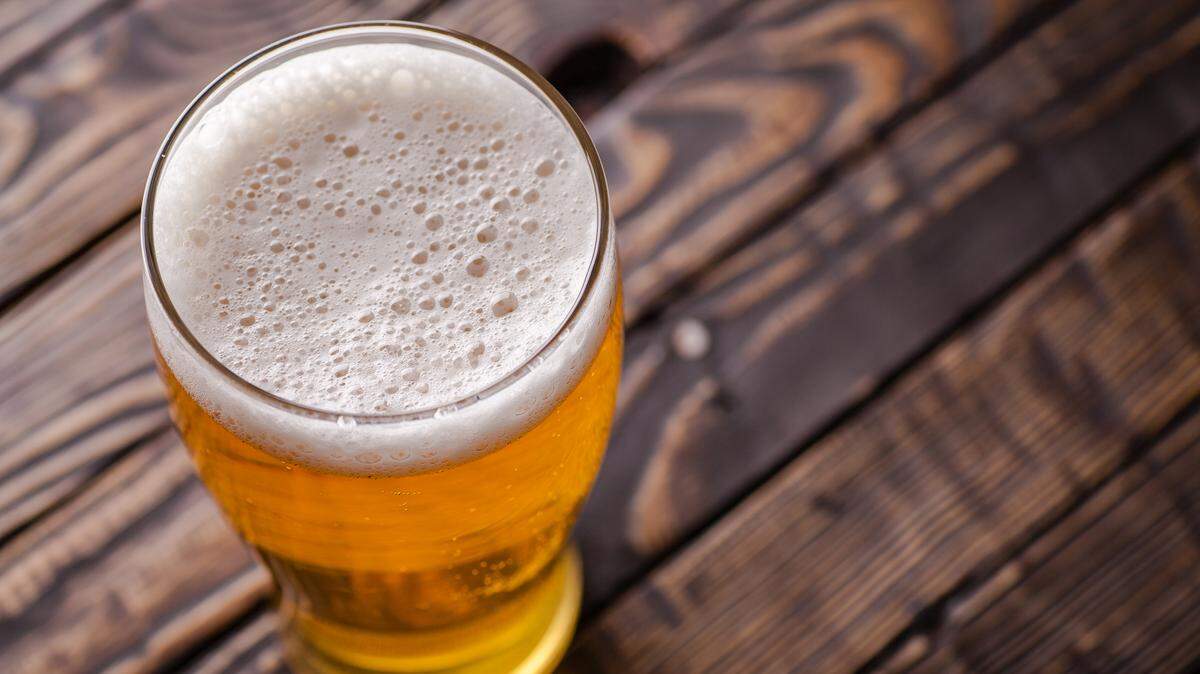 A glass of beer
