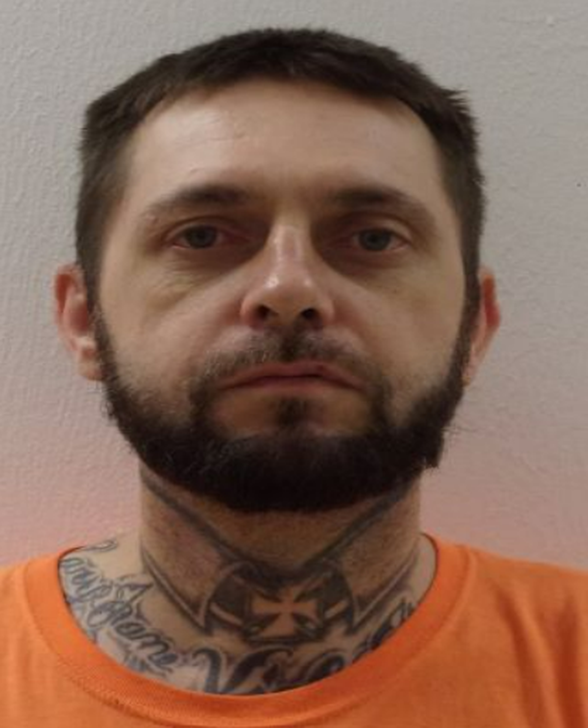 James Larson Jr. was arrested Saturday after allegedly torturing and assaulting a woman at his father’s home at Lake Arrowhead.