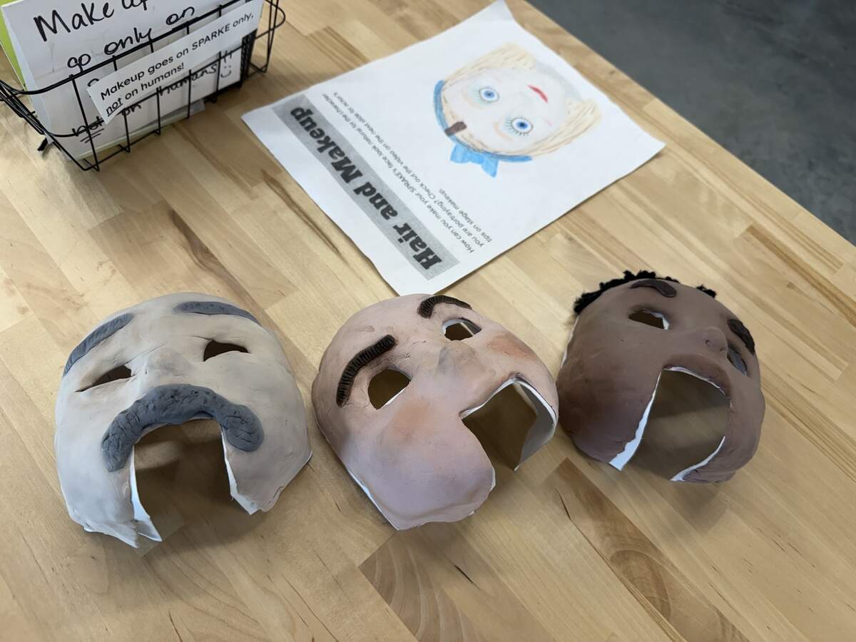 North Kansas City School District eighth-grade students created an animatronic versions famous soccer players Wednesday as part of the district’s Future Ready Lab to learn more about programming, costume design, script writing and voiceover work — all with a special emphasis on the World Cup. They designed faces to place onto the robots, along with costumes and wigs.