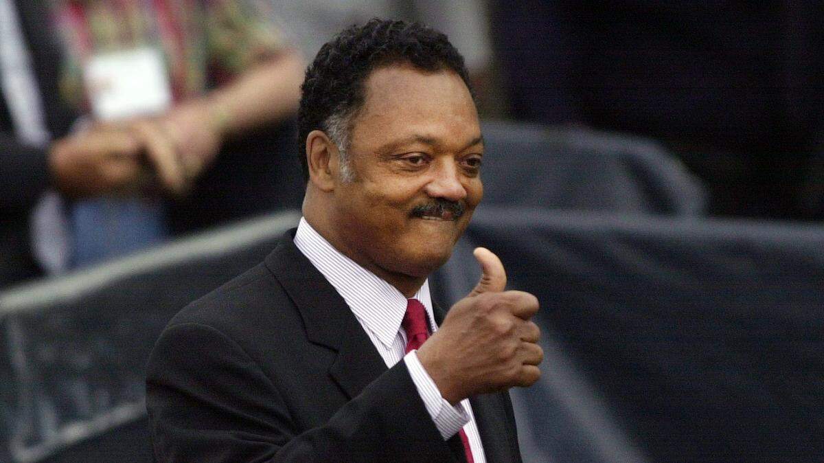 The Rev Jesse Jackson arrived at the 50th Anniversary
Commemoration of Brown v. Board of Education in Topeka.