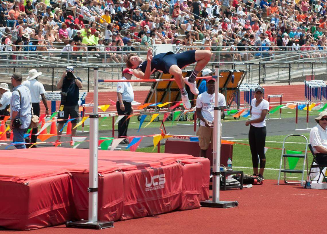 Caleb Furnell, a 2019 graduate of Lee’s Summit West High School, won a state championship as a high jumper in his sophomore year.