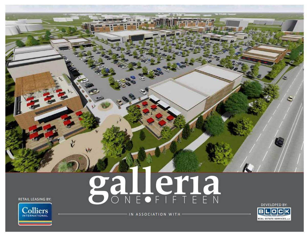 An image of the proposed Galleria 115 project, which would be on land currently owned by Sprint.